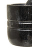 Hamilton Interiors Accessories Marmore Black Marble Textured Mortar And Pestle House of Isabella UK