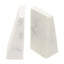 Hamilton Interiors Accessories Marris Set Of 2 White Marble Bookends House of Isabella UK