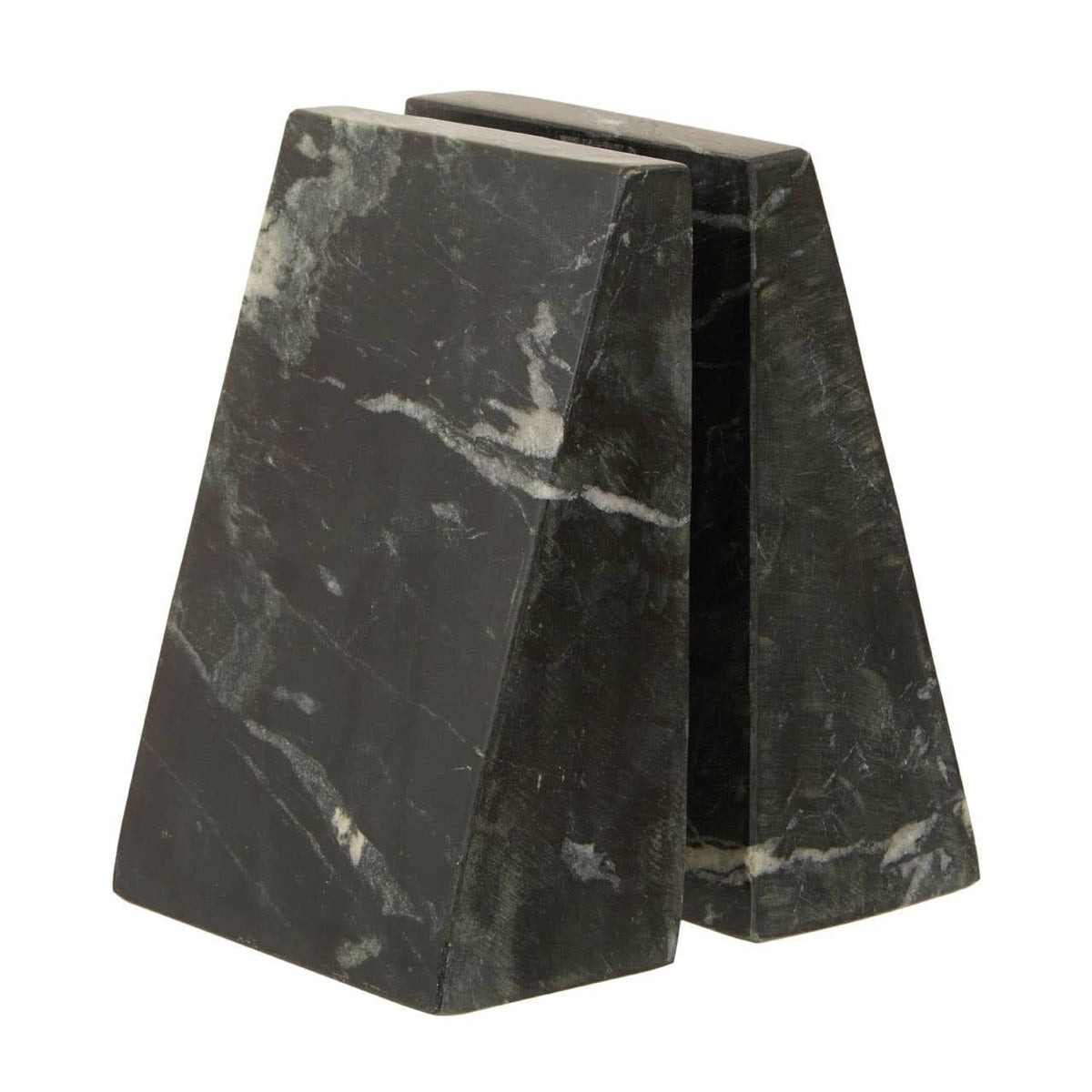 Hamilton Interiors Accessories Marris Set Of Two Black Marble Bookends House of Isabella UK
