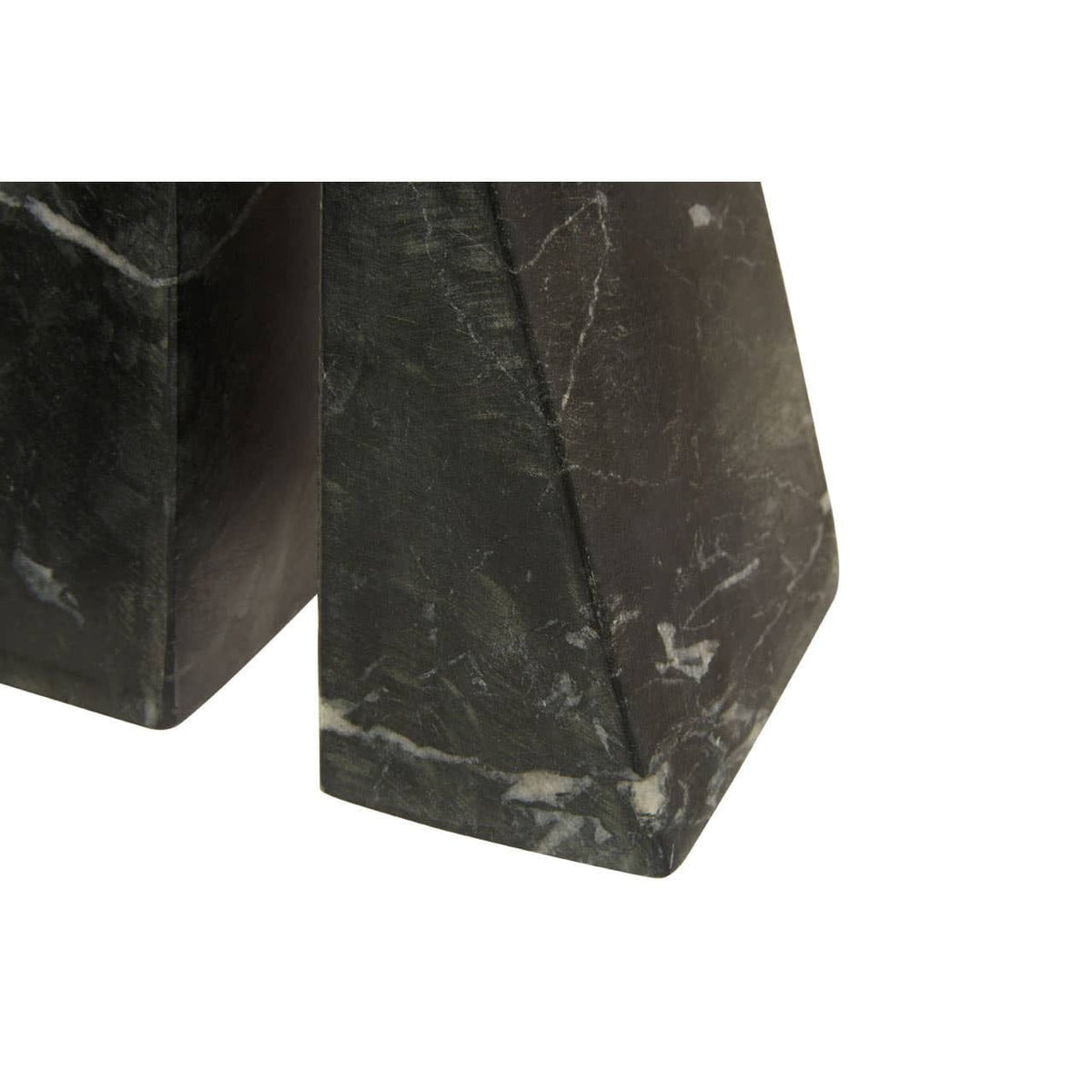 Hamilton Interiors Accessories Marris Set Of Two Black Marble Bookends House of Isabella UK