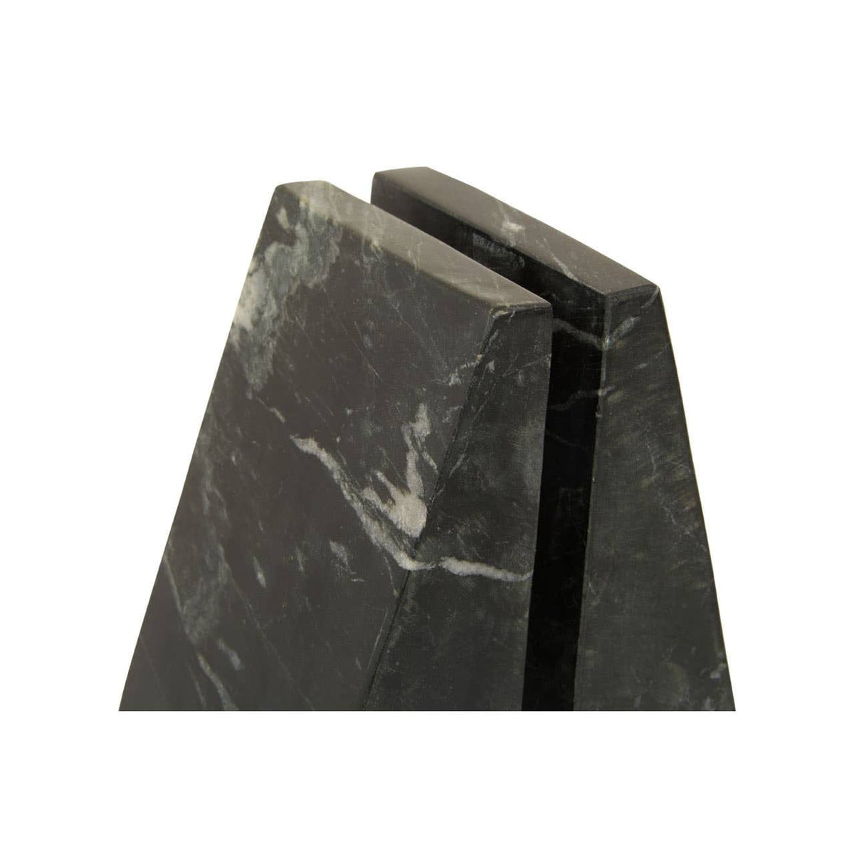 Hamilton Interiors Accessories Marris Set Of Two Black Marble Bookends House of Isabella UK
