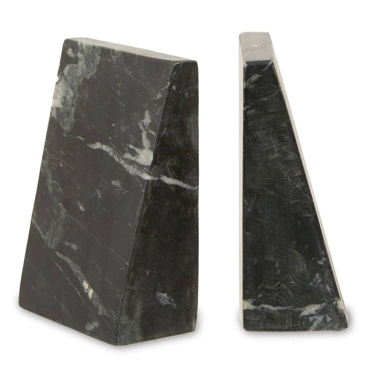 Hamilton Interiors Accessories Marris Set Of Two Black Marble Bookends House of Isabella UK