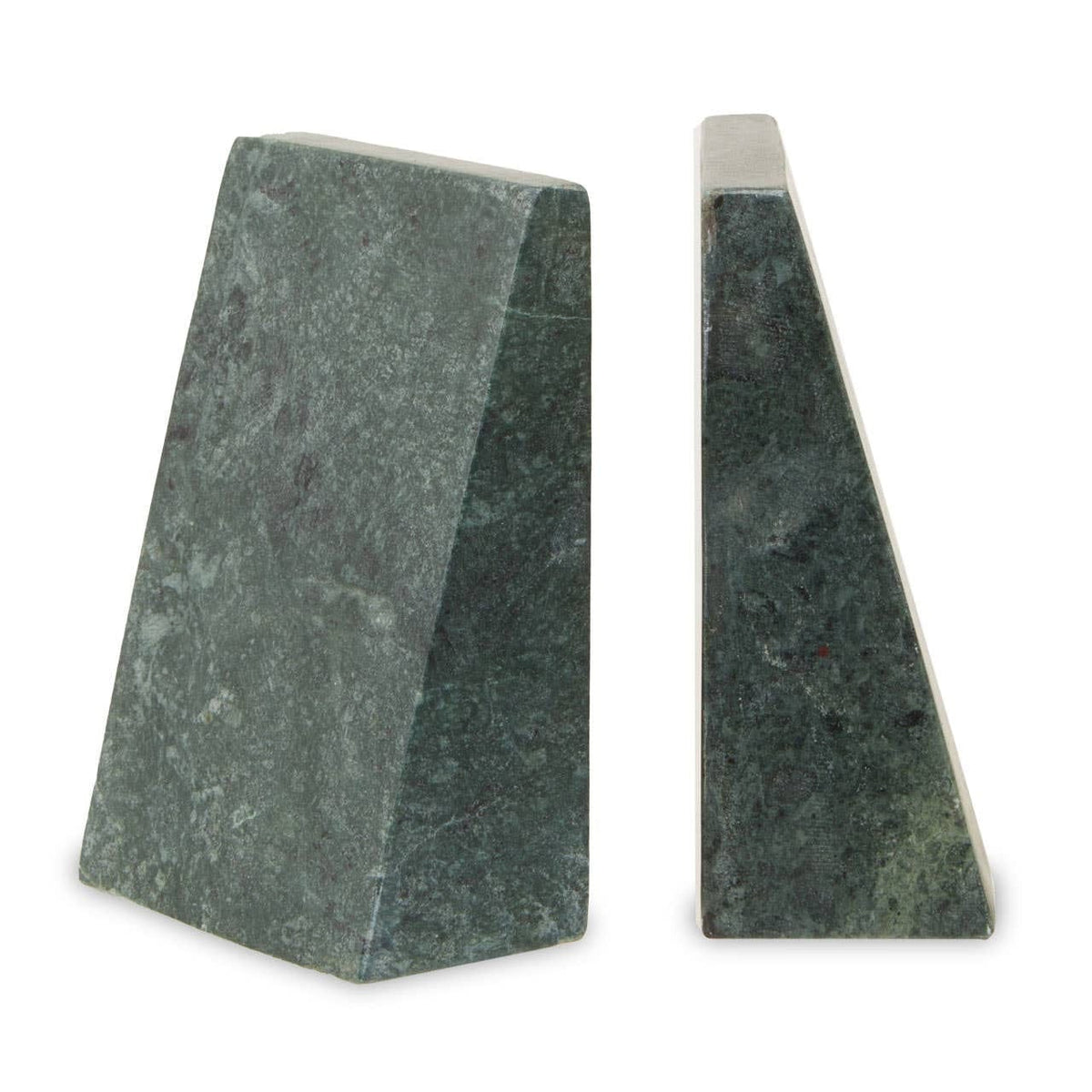 Hamilton Interiors Accessories Marris Set Of Two Green Marble Bookends House of Isabella UK