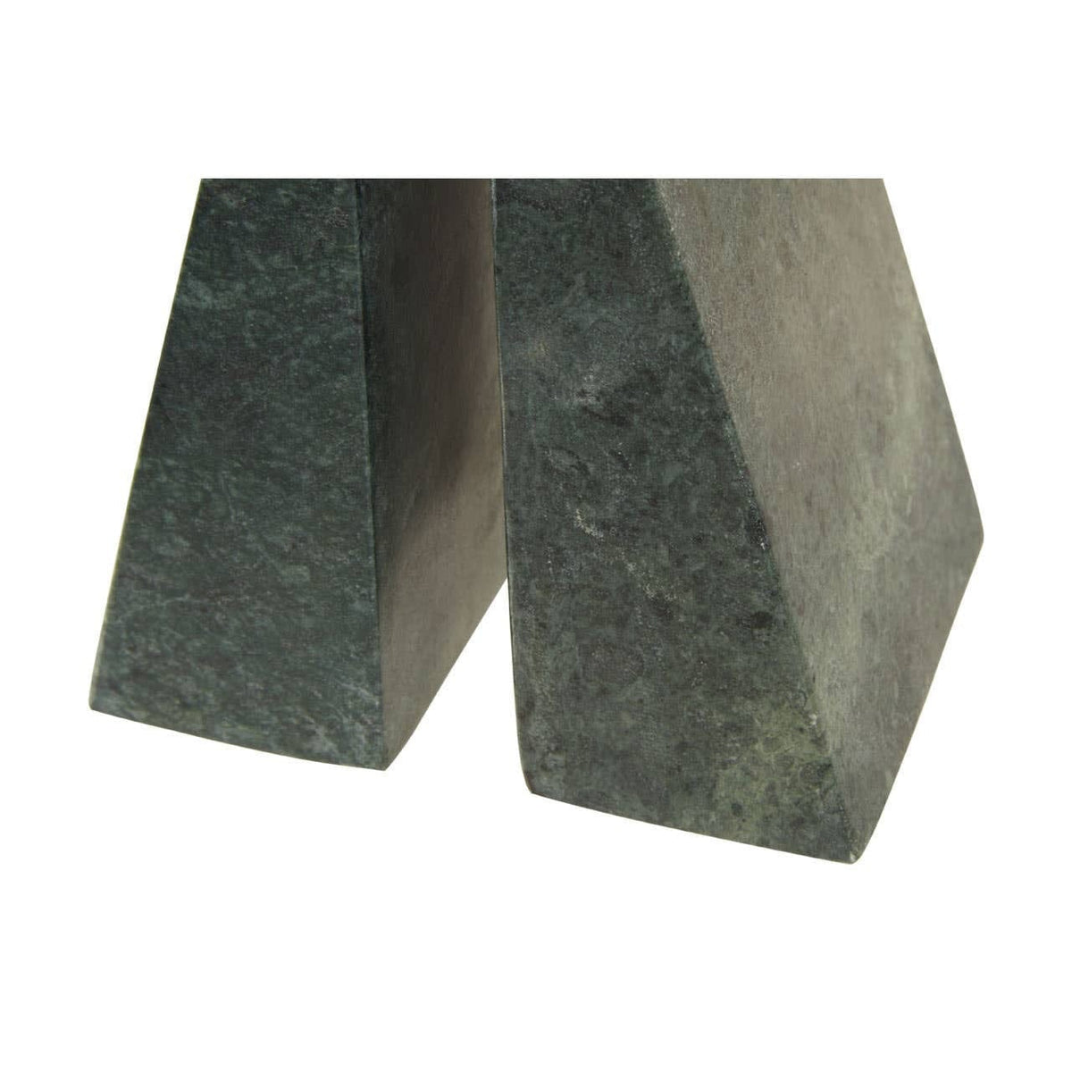 Hamilton Interiors Accessories Marris Set Of Two Green Marble Bookends House of Isabella UK