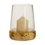 Hamilton Interiors Accessories Martele Small Gold Hurricane Candle Holder House of Isabella UK