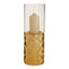 Hamilton Interiors Accessories Martele Small Pillar Gold Candle Holder House of Isabella UK