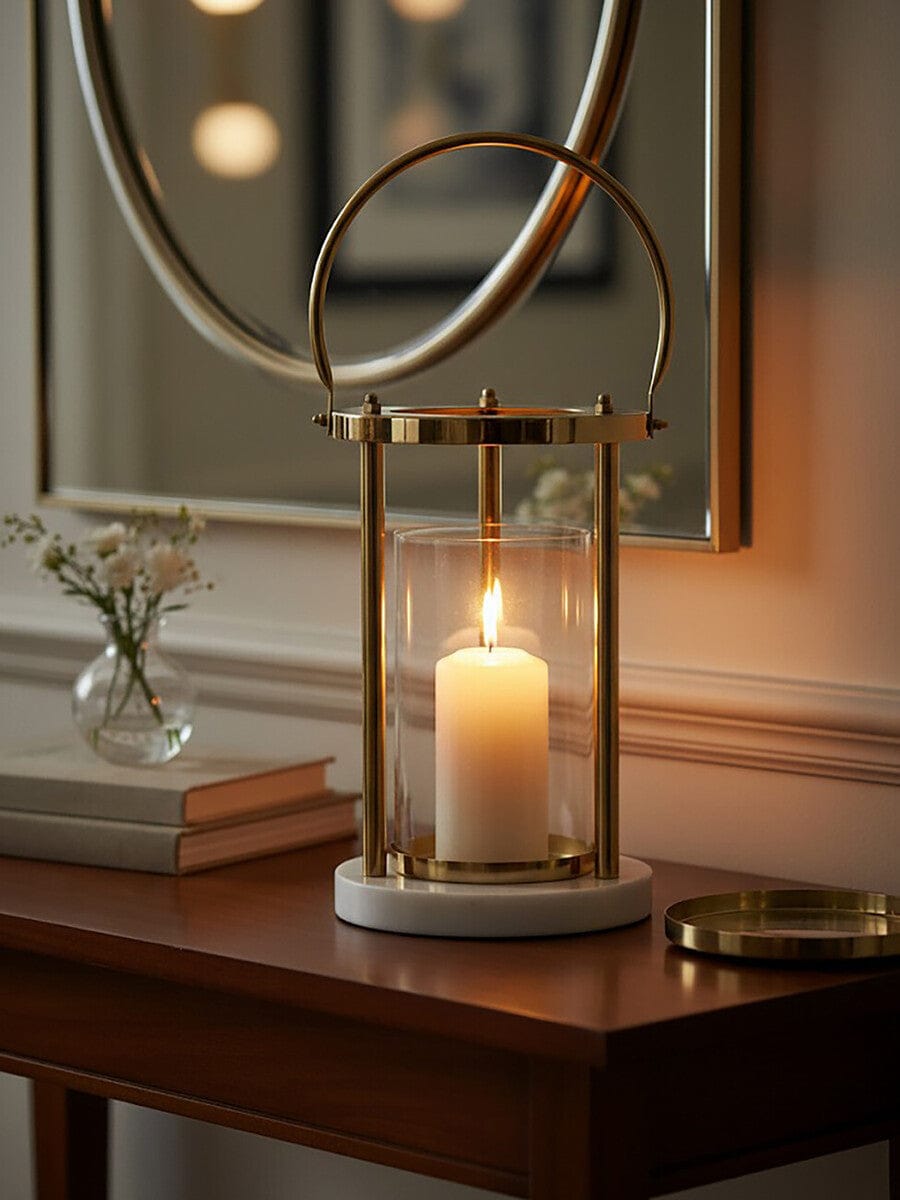 Hamilton Interiors Accessories Martina Hurricane Lamp with Handle House of Isabella UK