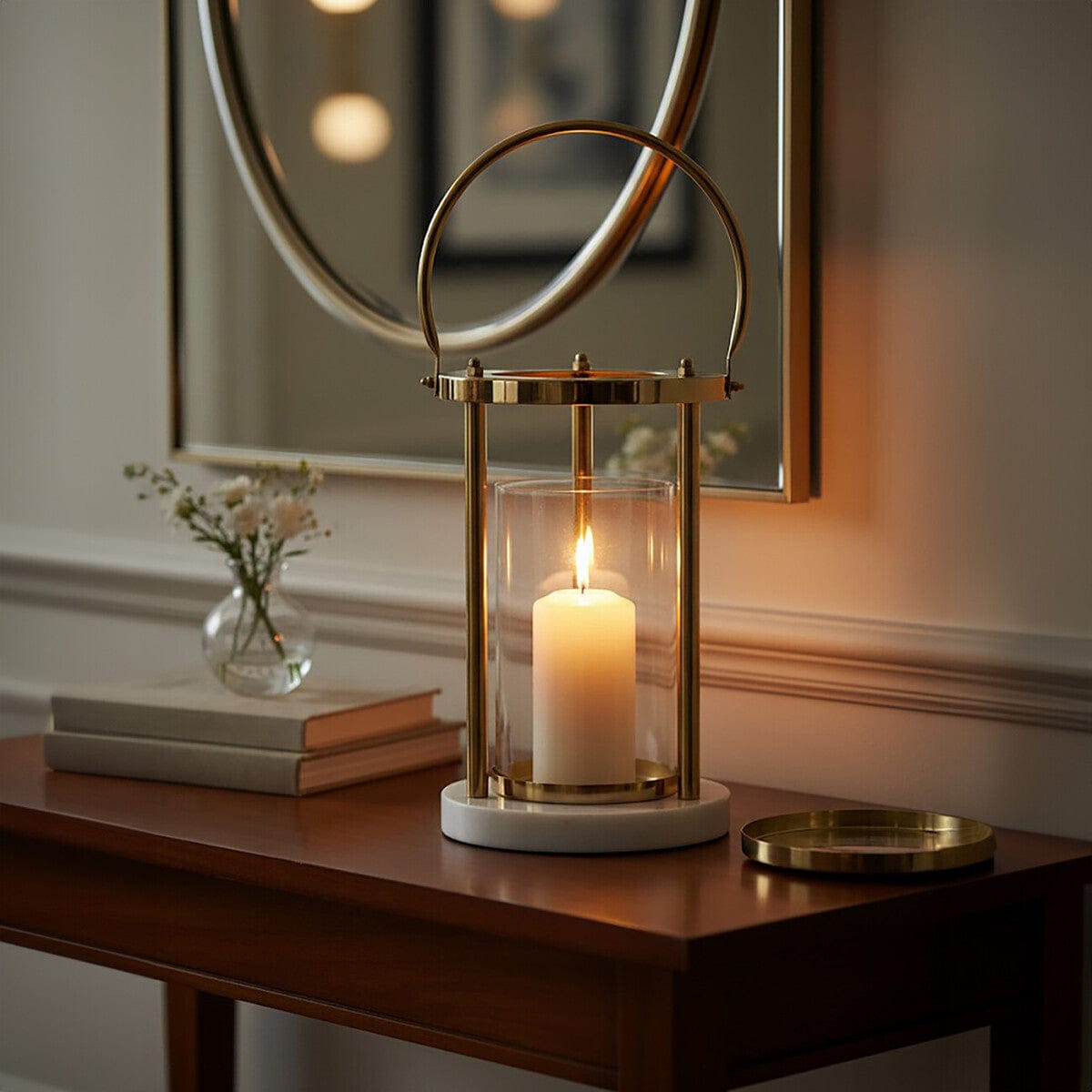 Hamilton Interiors Accessories Martina Hurricane Lamp with Handle House of Isabella UK