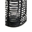 Hamilton Interiors Accessories Mataram Tall Black Natural Rattan Lantern House of Isabella UK