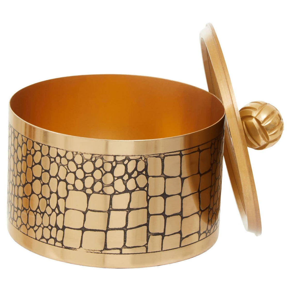 Hamilton Interiors Accessories Meko Large Croc Pattern Trinket Box House of Isabella UK