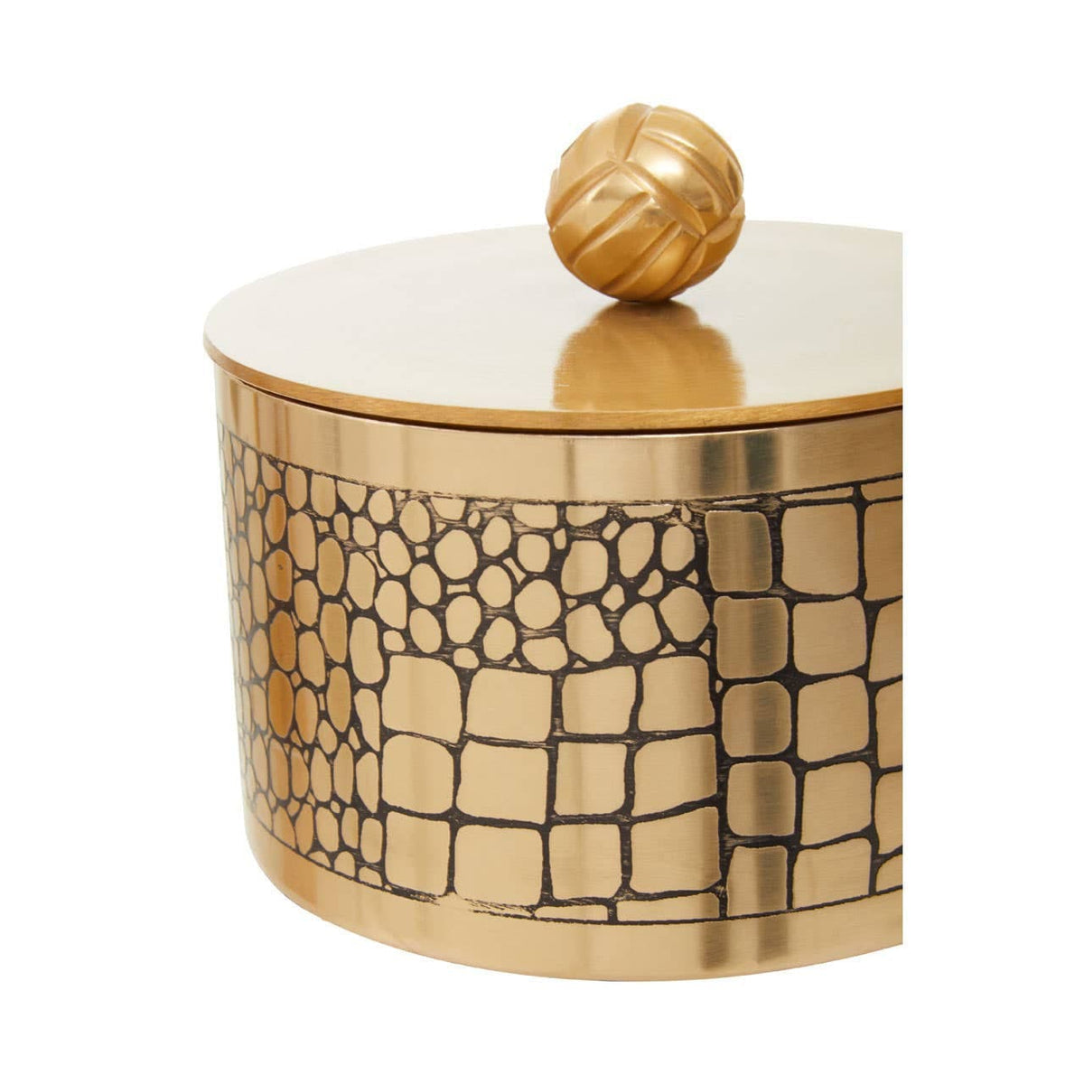 Hamilton Interiors Accessories Meko Large Croc Pattern Trinket Box House of Isabella UK