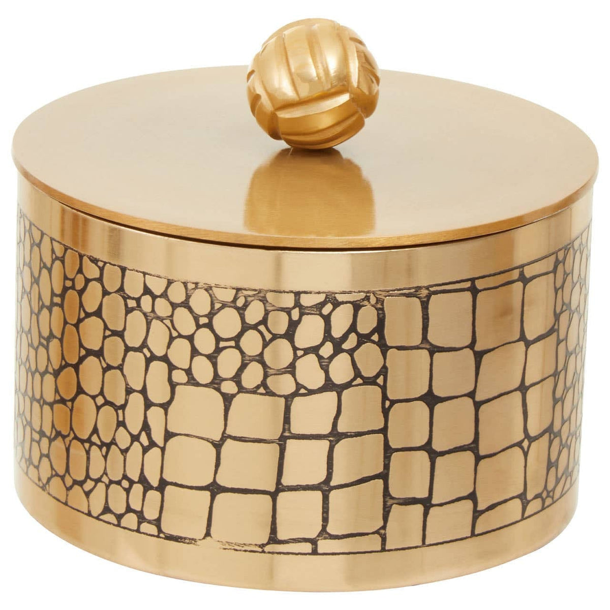 Hamilton Interiors Accessories Meko Large Croc Pattern Trinket Box House of Isabella UK