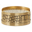 Hamilton Interiors Accessories Meko Set of 4 Gold Finish Croc Pattern Coasters And Holder House of Isabella UK
