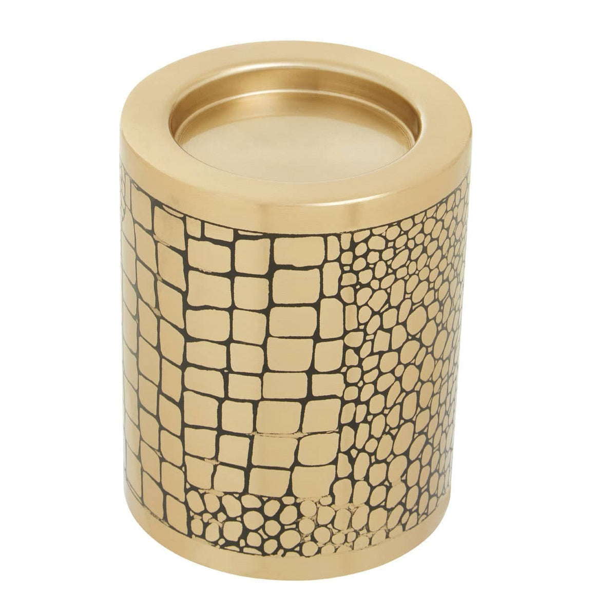Hamilton Interiors Accessories Meko Small Crocodile Pattern Candle Holder House of Isabella UK
