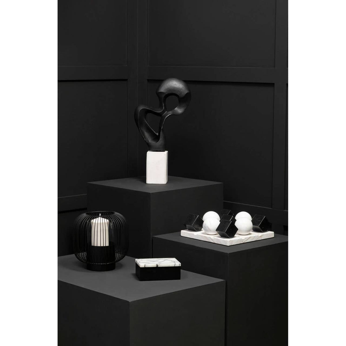 Hamilton Interiors Accessories Mirano Black Finish Knot Sculpture House of Isabella UK