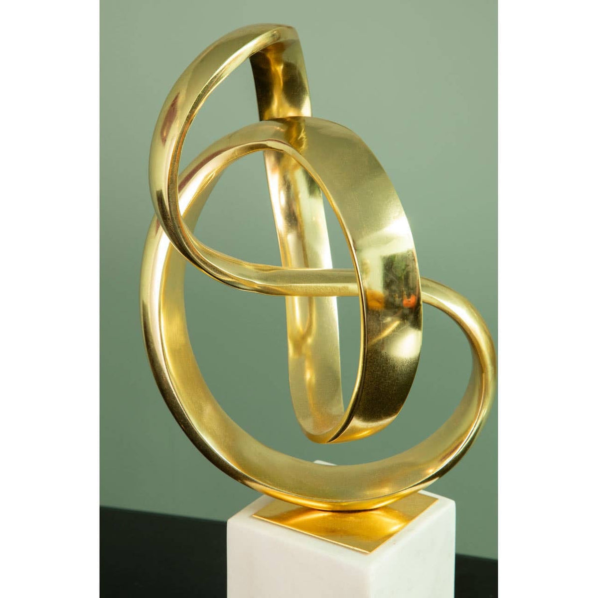 Hamilton Interiors Accessories Mirano Gold Finish Knot Sculpture House of Isabella UK