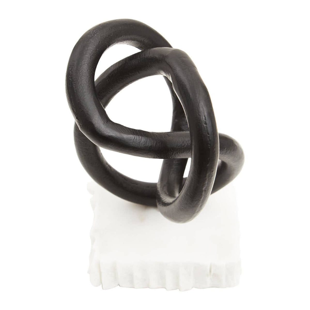 Hamilton Interiors Accessories Mirano Matt Black Knot Sculpture House of Isabella UK