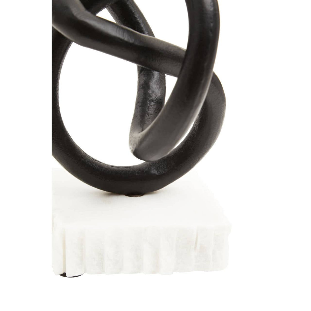 Hamilton Interiors Accessories Mirano Matt Black Knot Sculpture House of Isabella UK