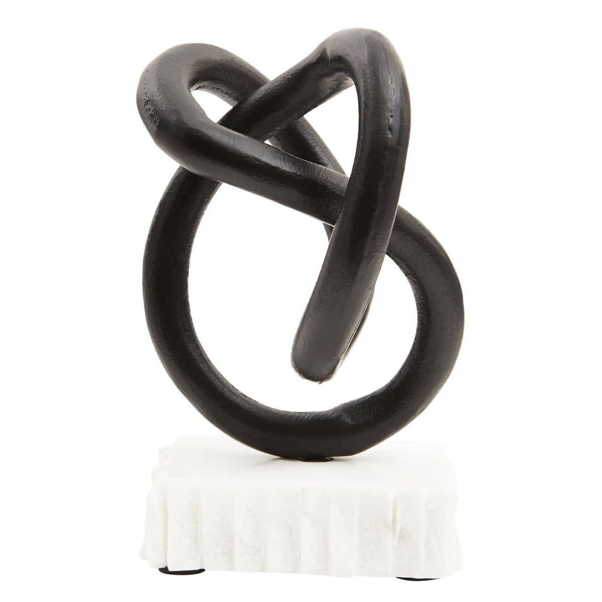 Hamilton Interiors Accessories Mirano Matt Black Knot Sculpture House of Isabella UK