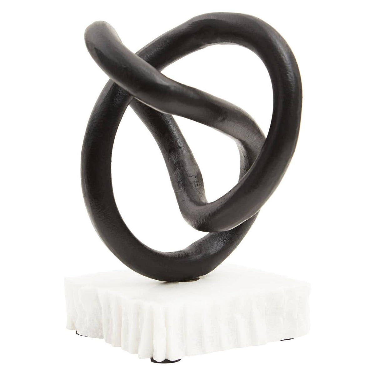 Hamilton Interiors Accessories Mirano Matt Black Knot Sculpture House of Isabella UK