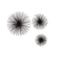 Hamilton Interiors Accessories Mirano Set Of 3 Black Finish Starburst Wall Decor House of Isabella UK
