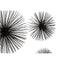 Hamilton Interiors Accessories Mirano Set Of 3 Black Finish Starburst Wall Decor House of Isabella UK