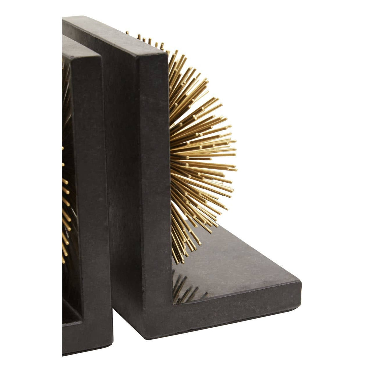 Hamilton Interiors Accessories Mirano Set Of Two Gold Finish Starburst Bookends House of Isabella UK