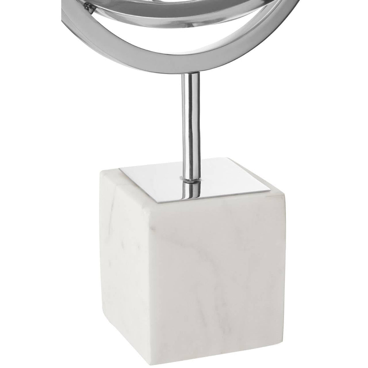 Hamilton Interiors Accessories Mirano Silver Finish Spiral Sculpture House of Isabella UK