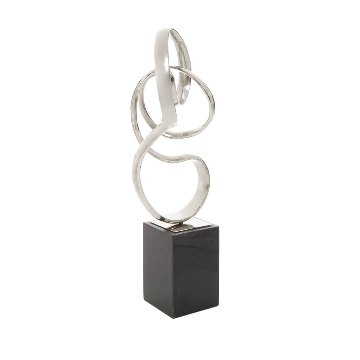 Hamilton Interiors Accessories Mirano Silver Nickel Finish Knot Sculpture House of Isabella UK