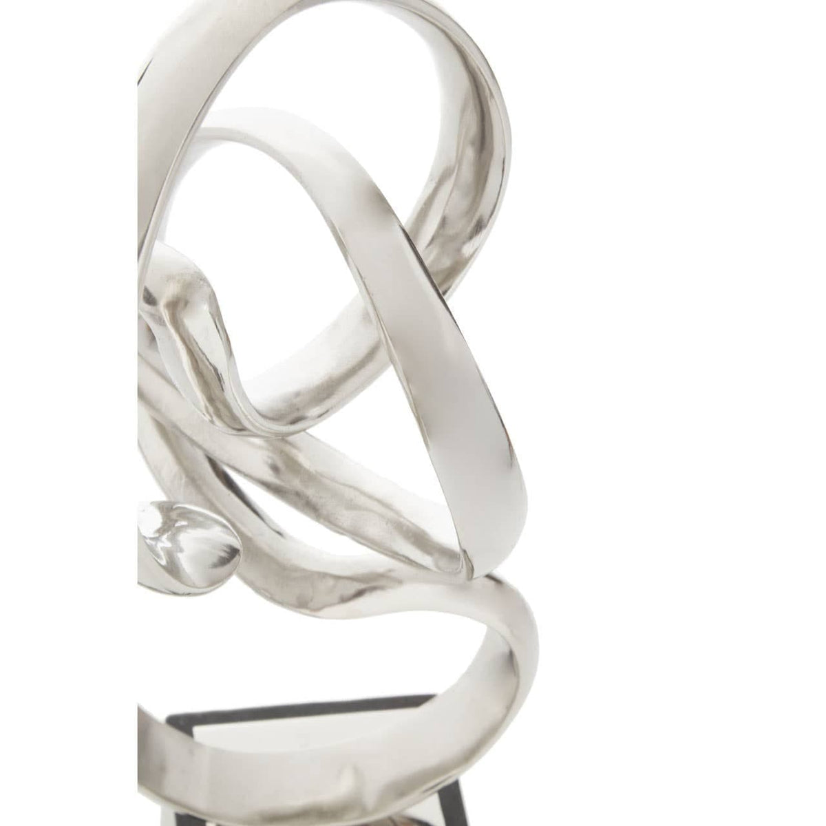 Hamilton Interiors Accessories Mirano Silver Nickel Finish Knot Sculpture House of Isabella UK