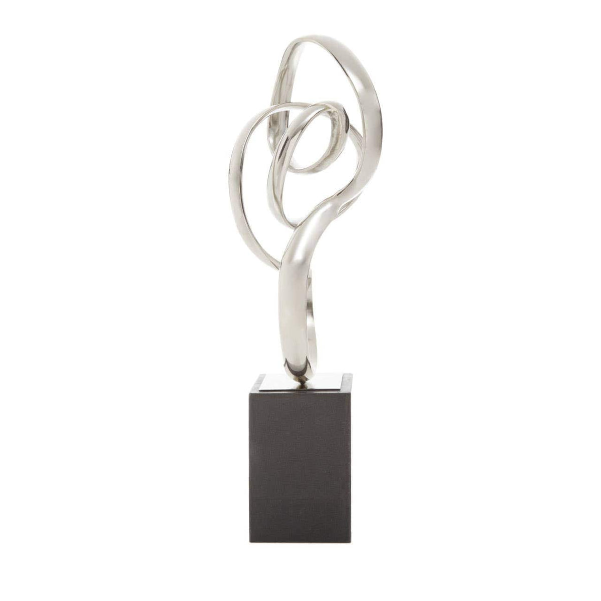 Hamilton Interiors Accessories Mirano Silver Nickel Finish Knot Sculpture House of Isabella UK