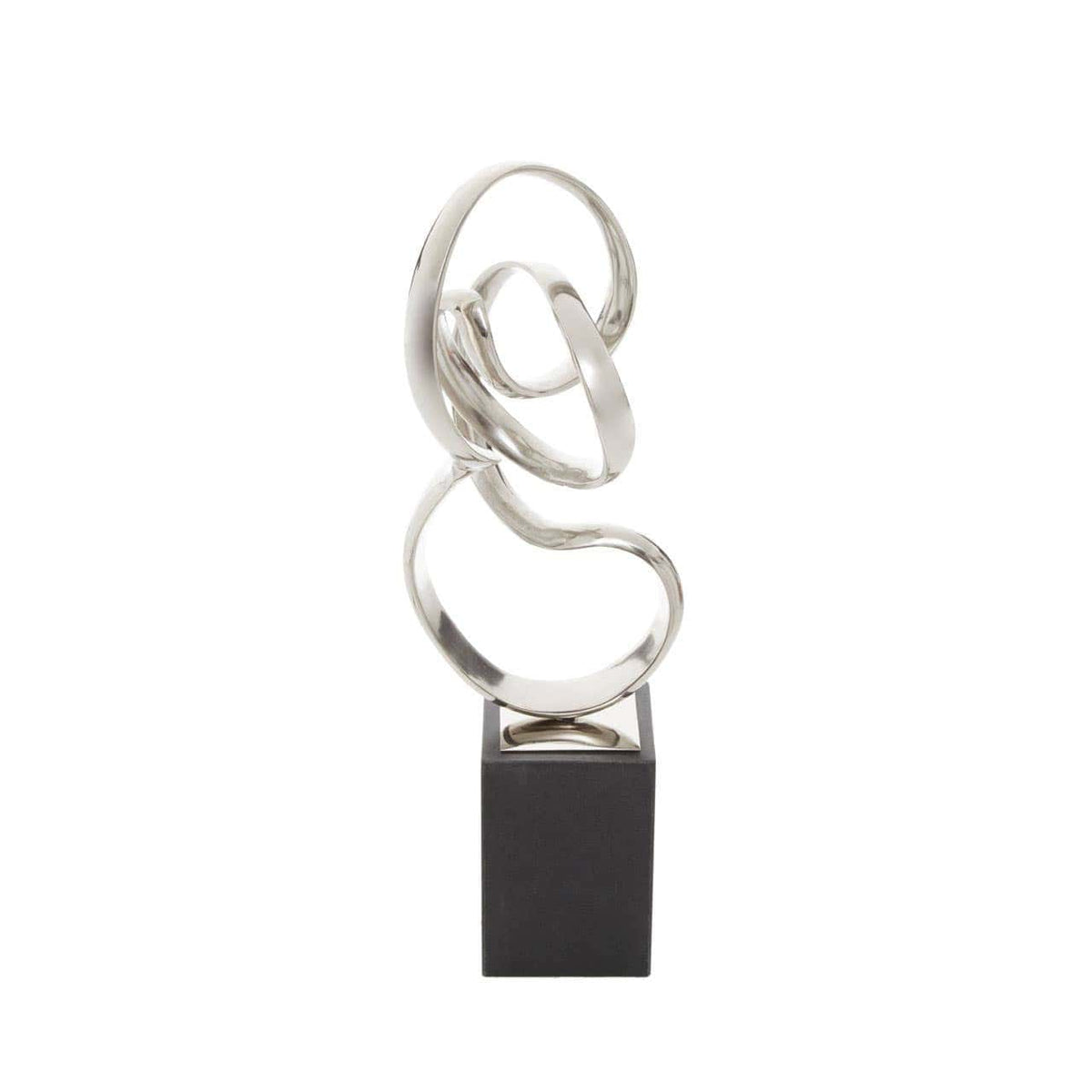 Hamilton Interiors Accessories Mirano Silver Nickel Finish Knot Sculpture House of Isabella UK