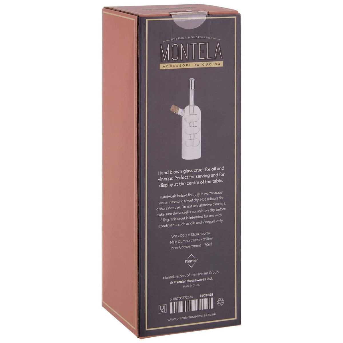 Hamilton Interiors Accessories Montela Oil and Vinegar Pourer with Spray House of Isabella UK