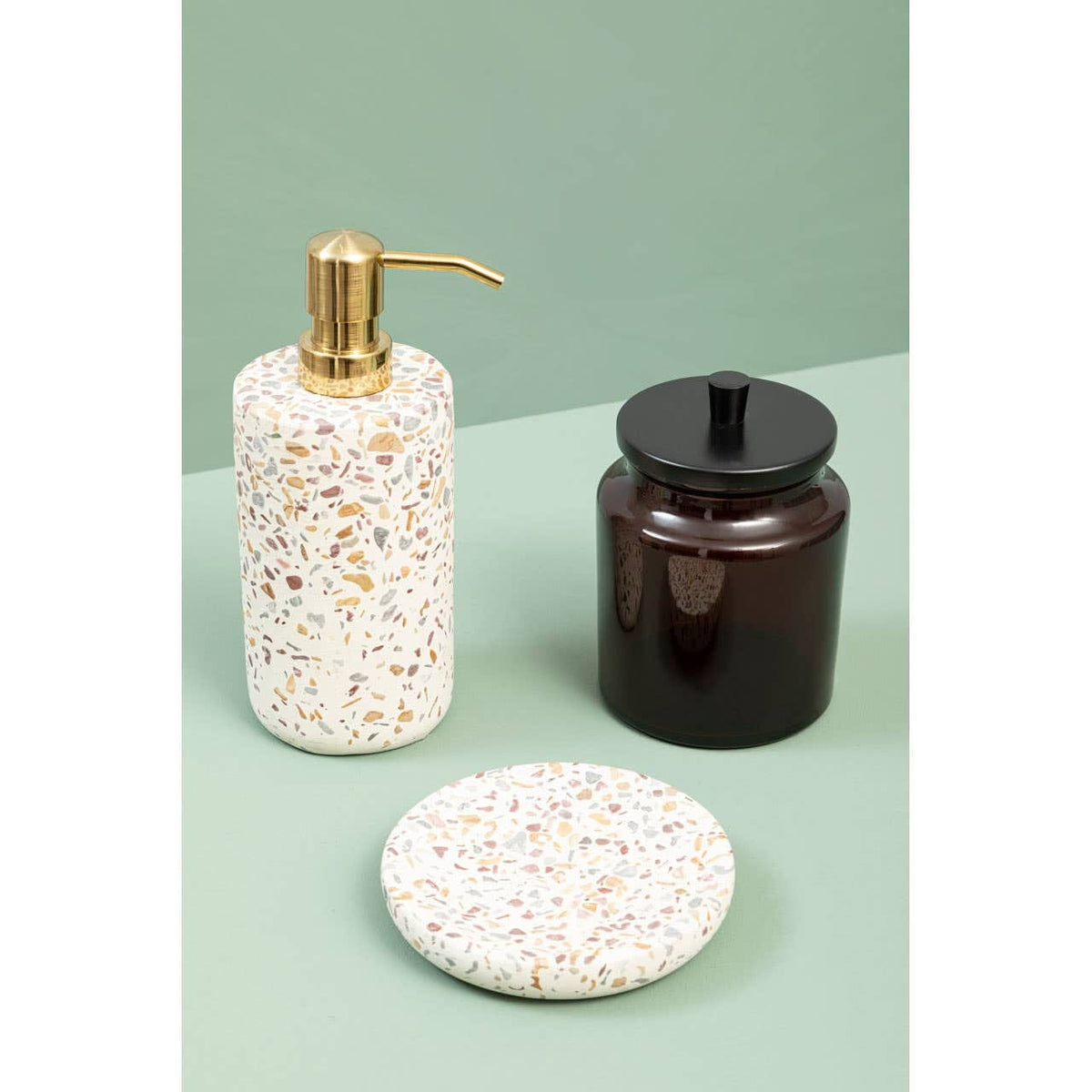 Hamilton Interiors Accessories Mozie Terrazzo Effect Soap Dish House of Isabella UK