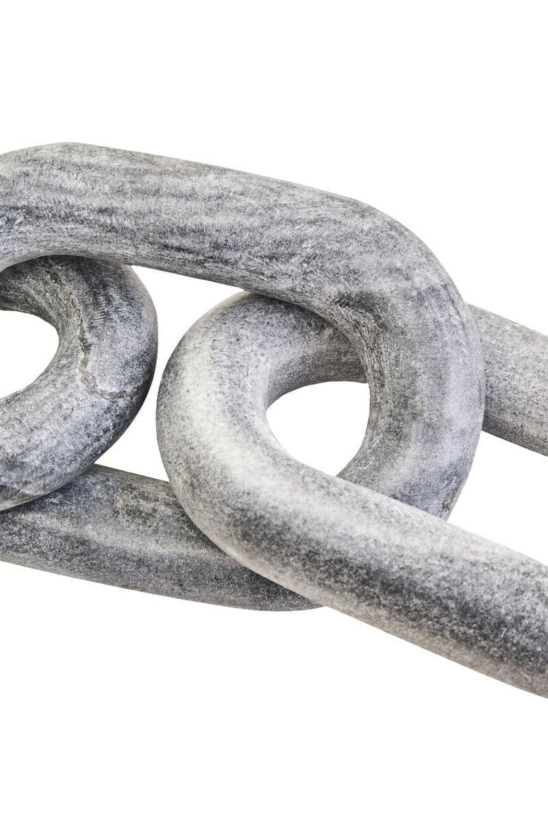 Hamilton Interiors Accessories Nason Grey Marble Three Link Chain House of Isabella UK