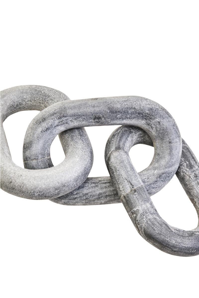 Hamilton Interiors Accessories Nason Grey Marble Three Link Chain House of Isabella UK