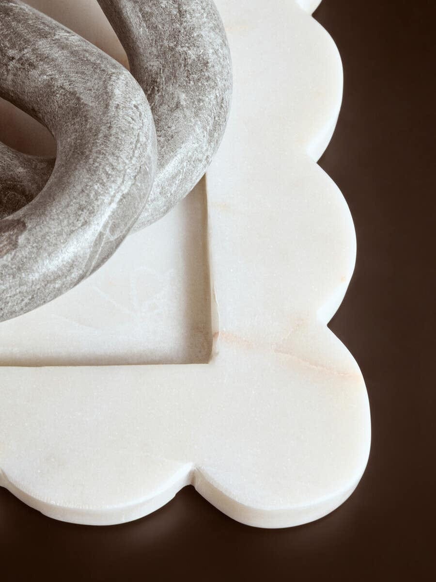 Hamilton Interiors Accessories Nason Grey Marble Three Link Chain House of Isabella UK