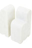 Hamilton Interiors Accessories Nason Set Of 2 White Marble Bookends House of Isabella UK