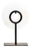 Hamilton Interiors Accessories Oleena Extra Small Round Dia 15cm Onyx Disc Sculpture House of Isabella UK