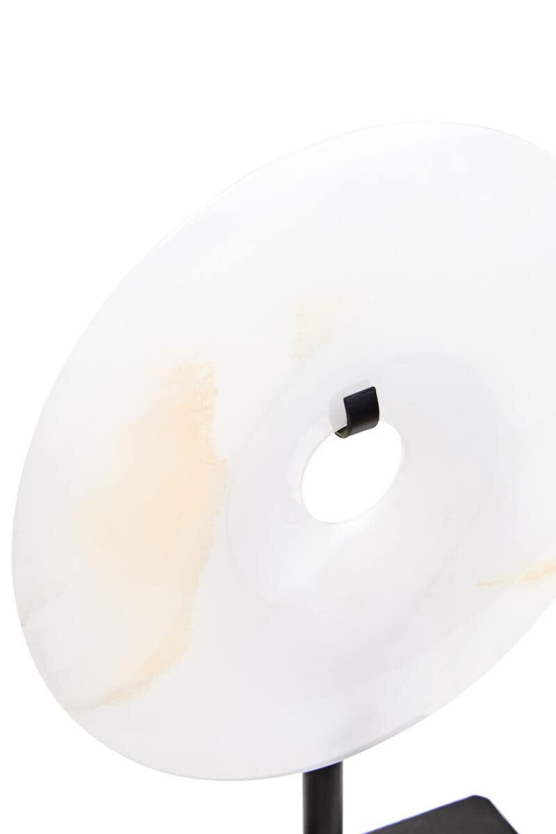Hamilton Interiors Accessories Oleena Extra Small Round Dia 15cm Onyx Disc Sculpture House of Isabella UK