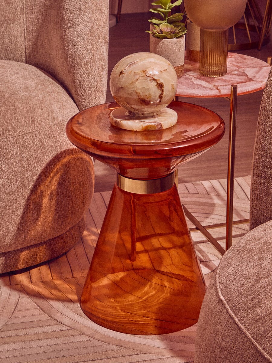Hamilton Interiors Accessories Oleena Onyx Ball Sculpture House of Isabella UK