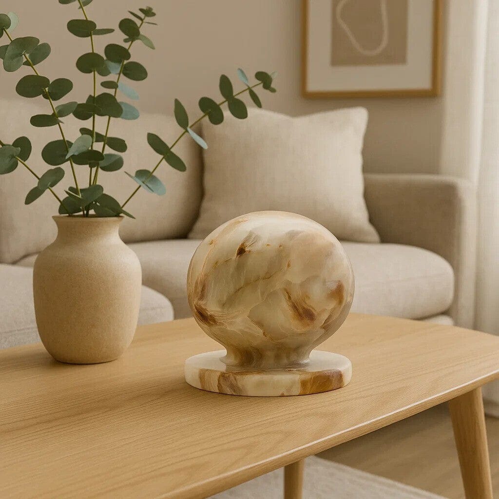 Hamilton Interiors Accessories Oleena Onyx Ball Sculpture House of Isabella UK
