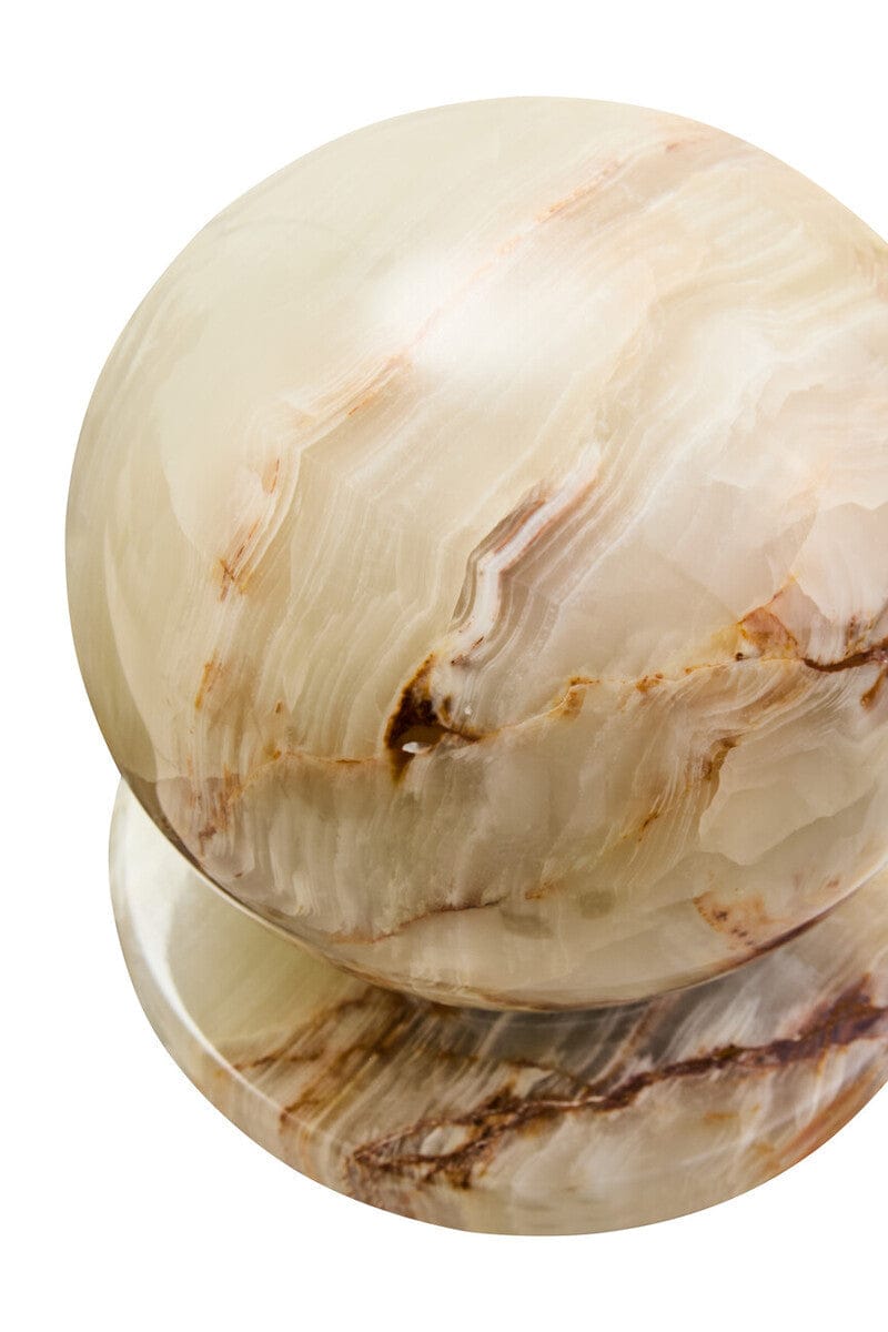 Hamilton Interiors Accessories Oleena Onyx Ball Sculpture House of Isabella UK