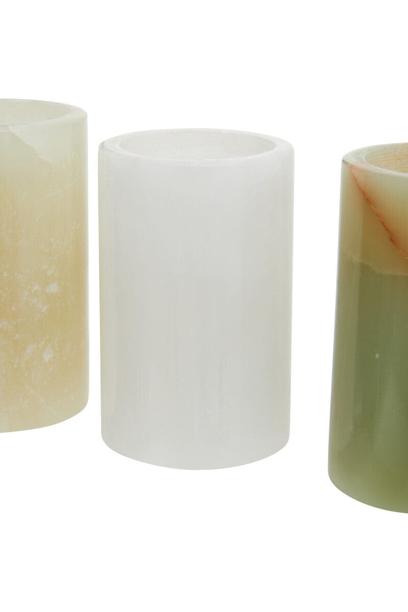 Hamilton Interiors Accessories Oleena Set Of Three Onyx Tealight Holders House of Isabella UK