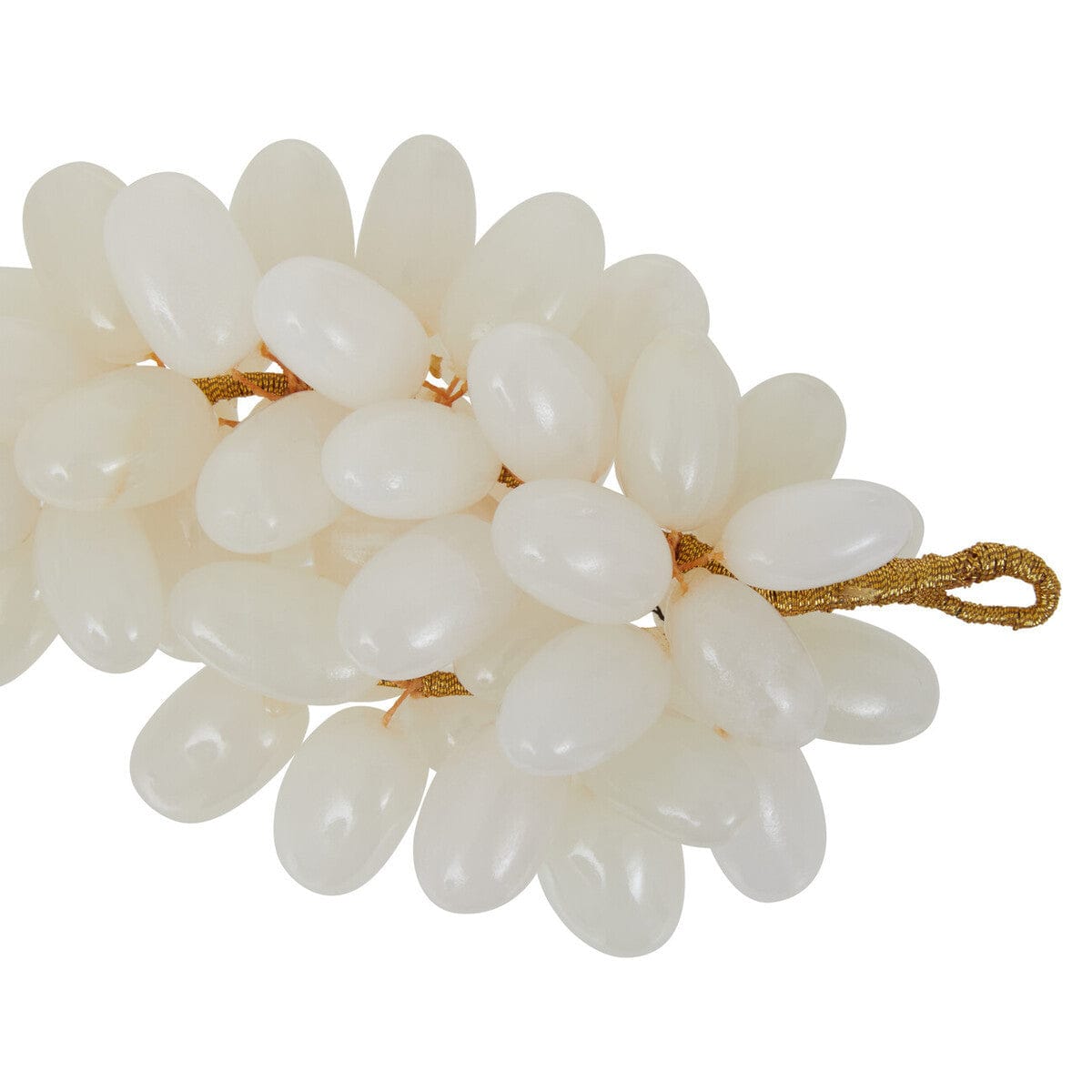 Hamilton Interiors Accessories Oleena White Onyx Decorative Grapes House of Isabella UK