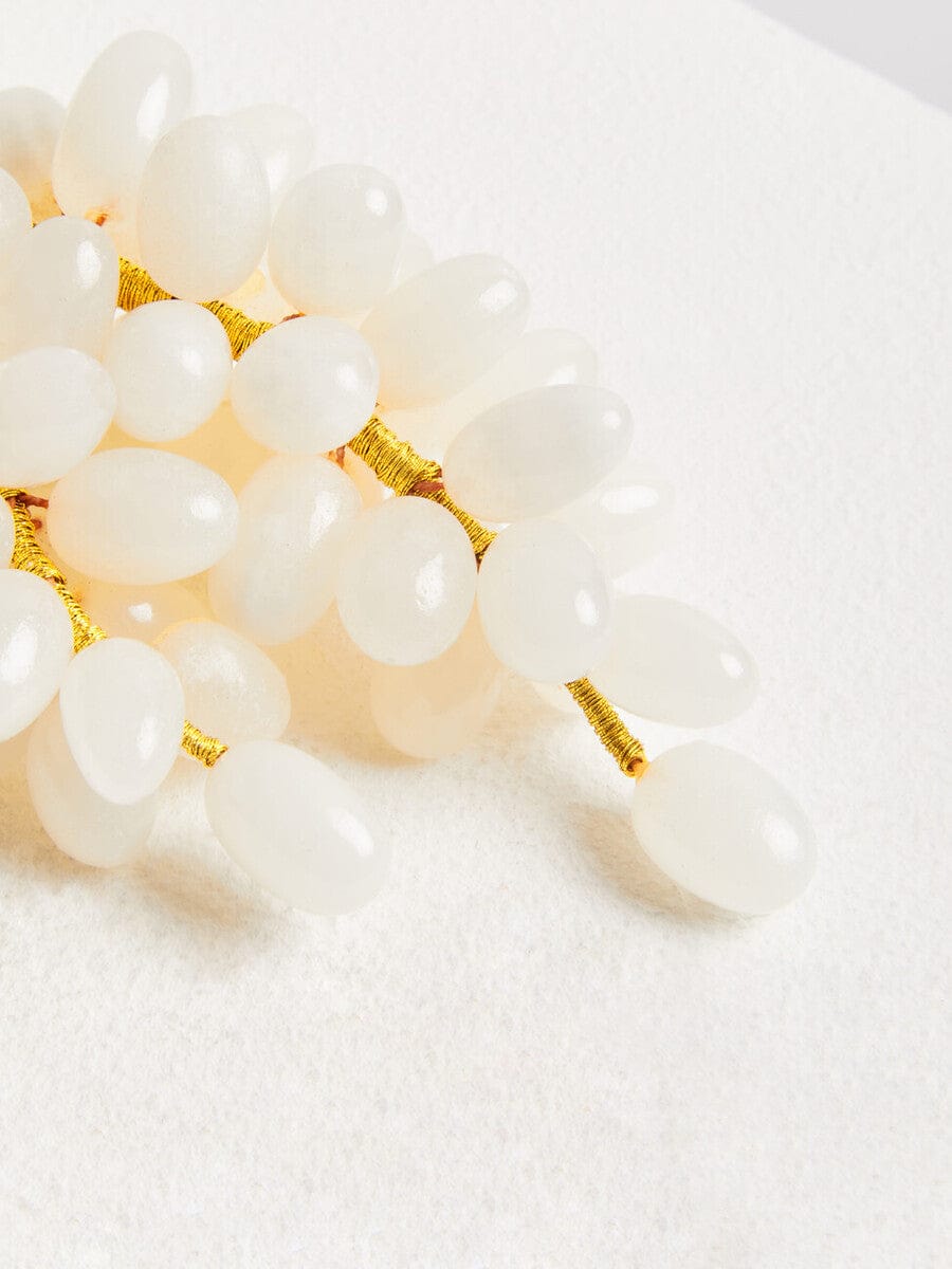 Hamilton Interiors Accessories Oleena White Onyx Decorative Grapes House of Isabella UK
