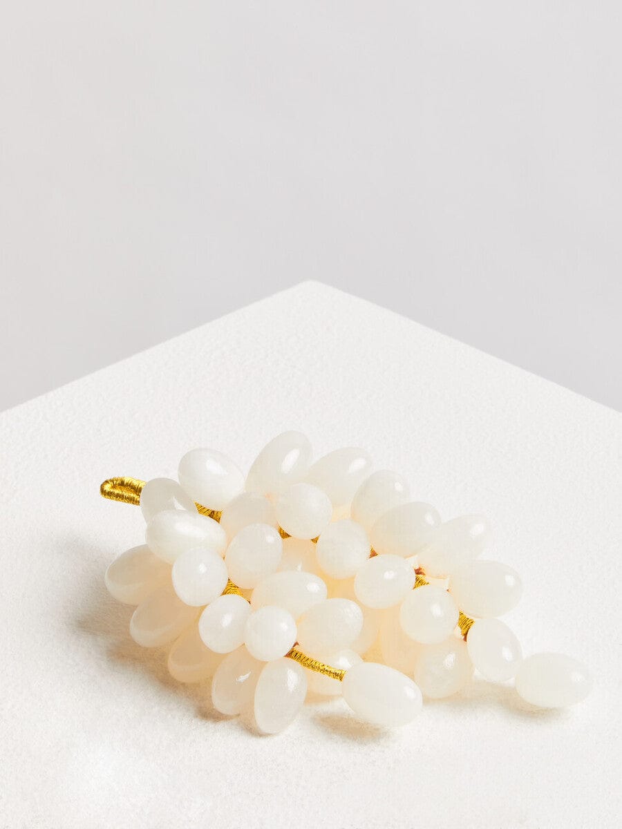 Hamilton Interiors Accessories Oleena White Onyx Decorative Grapes House of Isabella UK