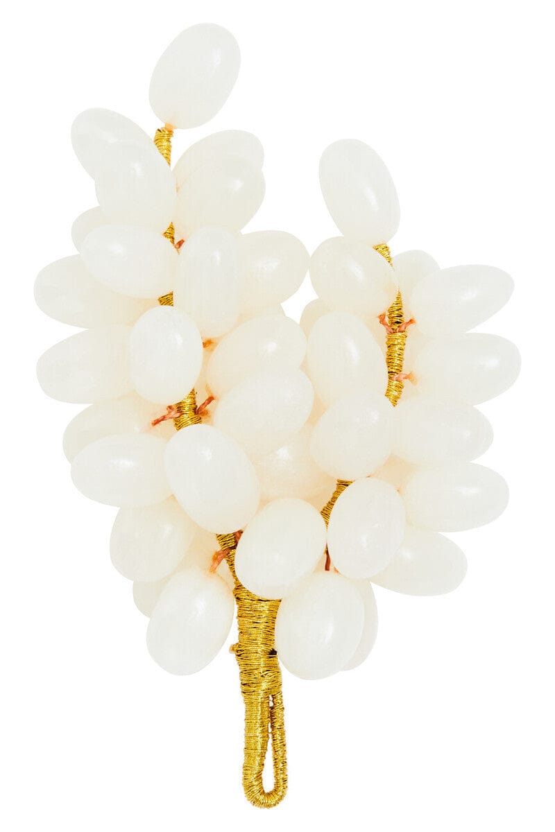 Hamilton Interiors Accessories Oleena White Onyx Decorative Grapes House of Isabella UK