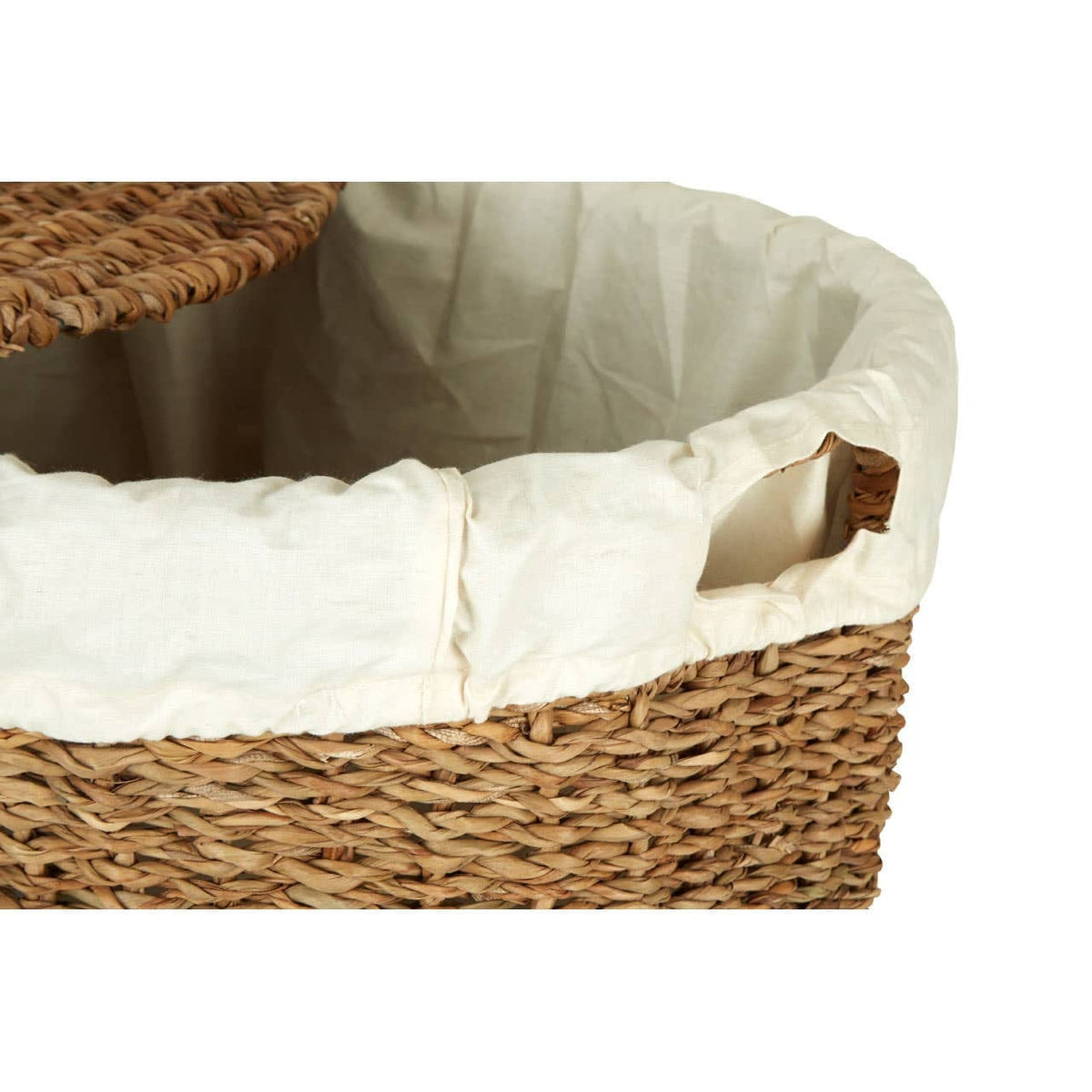 Hamilton Interiors Accessories Oval Multi Seagrass Basket with Lid House of Isabella UK