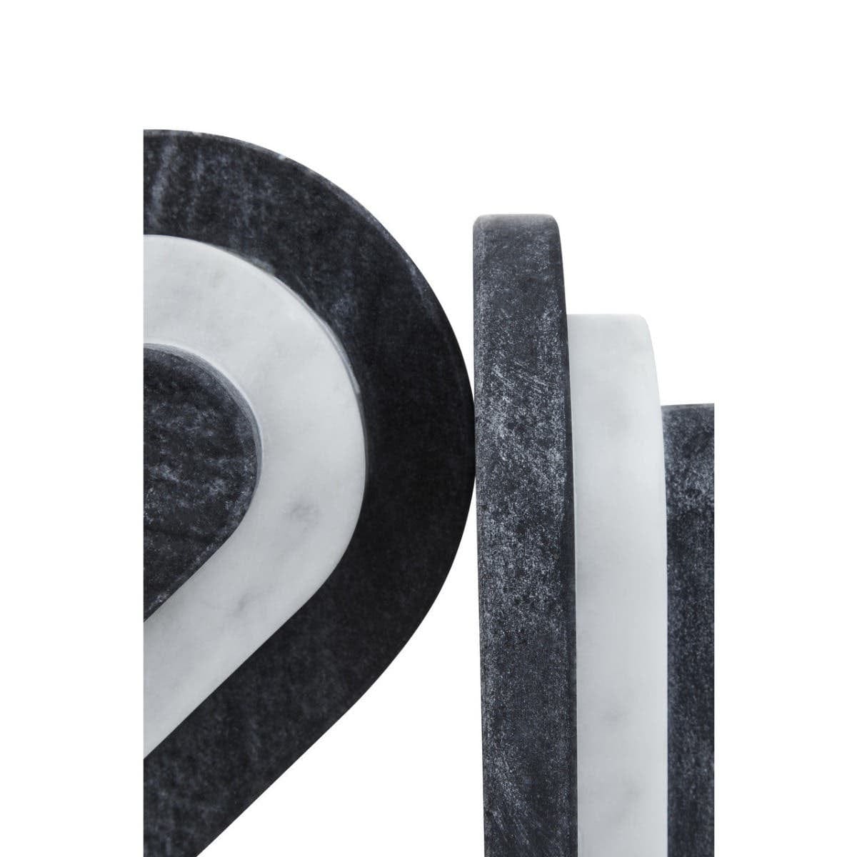 Hamilton Interiors Accessories Oxana Black and White Marble Bookends House of Isabella UK